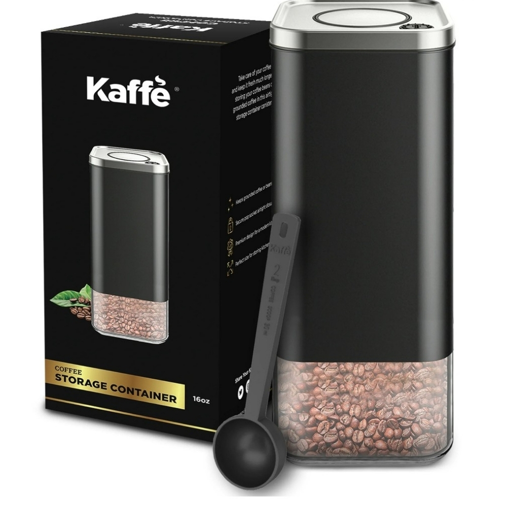 Kaffe Airtight Kitchen Storage Container,  Canister with Airtight Lid (BPA 16oz